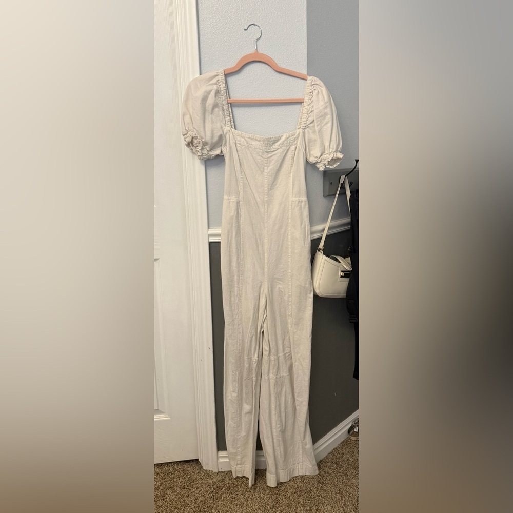 Cream Jumpsuit
